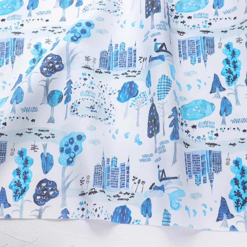Relax（ホワイト）北欧柄- 布・生地の通販サイト：nunocoto fabric