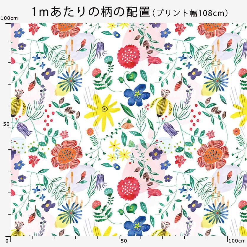 Have a nice day!!(カラフル)花柄- 布・生地の通販サイト Have a nice day!!(カラフル)花柄- 布・生地の通販サイト