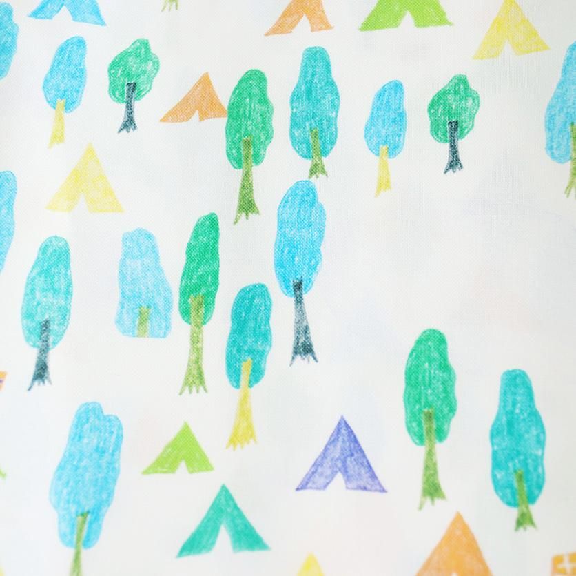 北欧の森 ブルー Nunocoto Fabric 北欧の森 ブルー Nunocoto Fabric