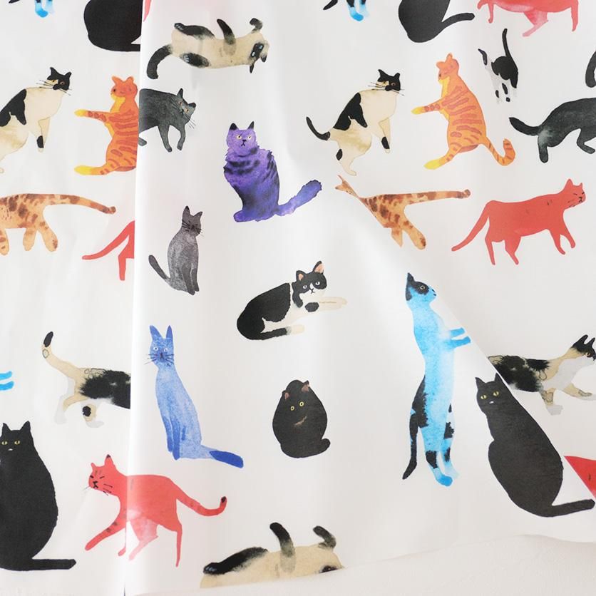 Meou! 猫柄- 布・生地の通販サイト：nunocoto fabric