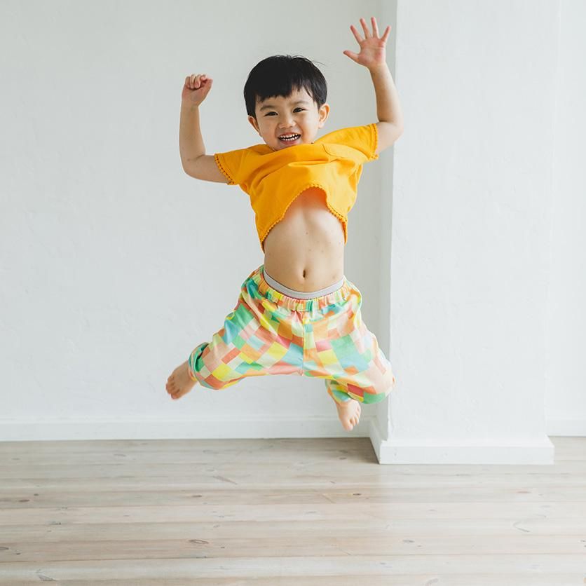 パターンファブリック：こどもゆるテーパードパンツ（Lindo