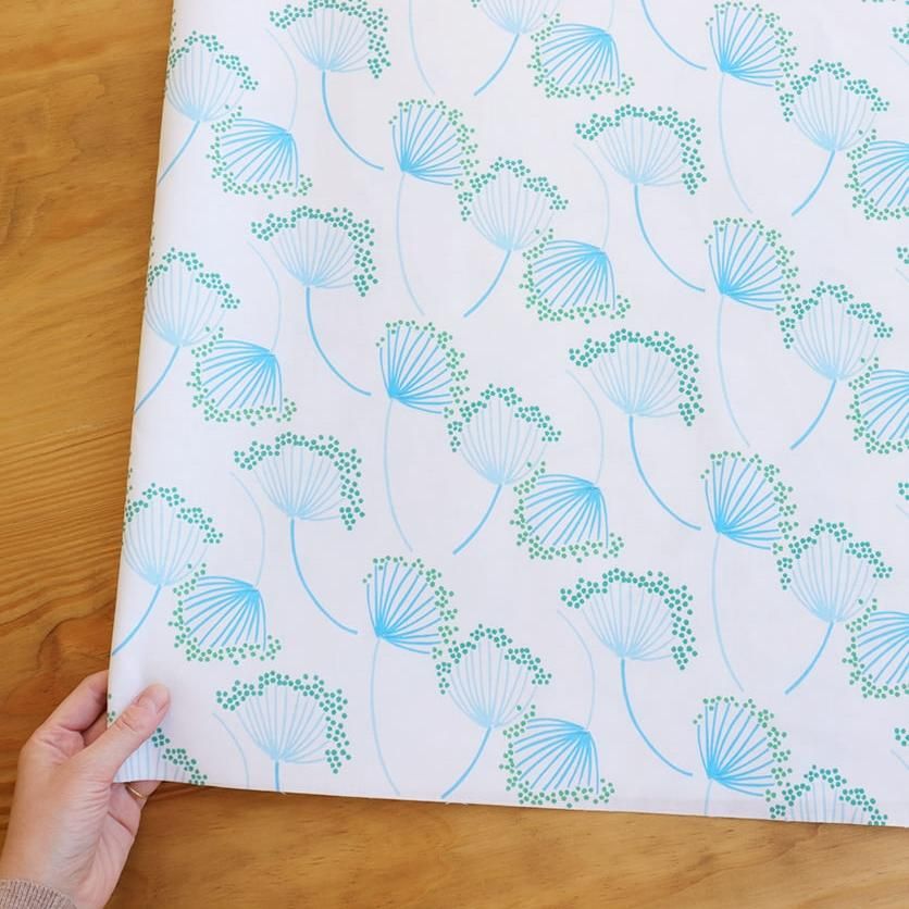ディルの花 ブルー Nunocoto Fabric ディルの花 ブルー Nunocoto Fabric