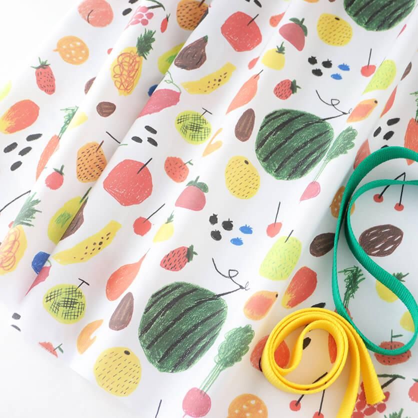 フルーツナッツポテトやさい big（ホワイト） - 生地と型紙の通販