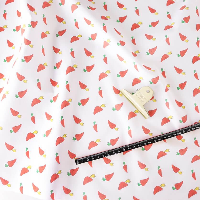 にんじん（ホワイト） - 生地と型紙の通販サイト：nunocoto fabric