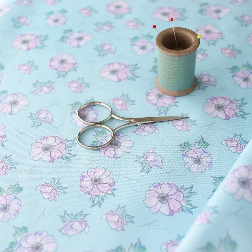 カサブランカシメントリー（ブルー） - 生地と型紙の通販サイト