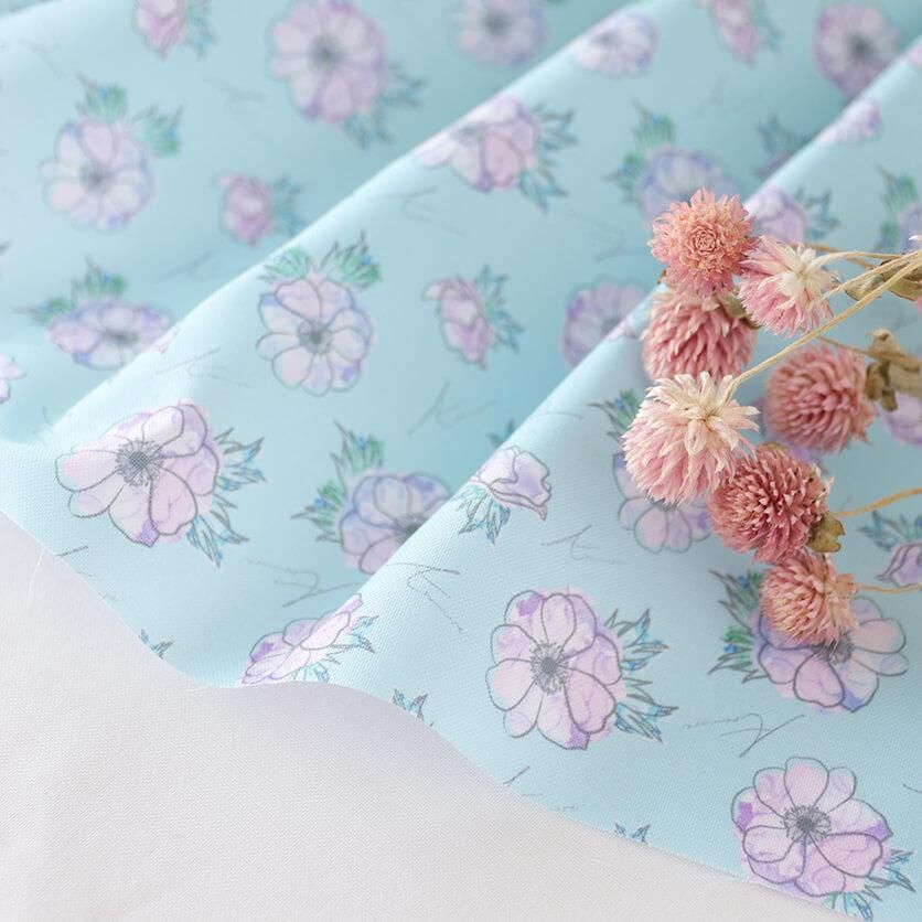 ♡北欧系アネモネフラワー★通園通学６点セット♡ ～内側11号帆布仕上げ〜 ♡北欧系アネモネフラワー☆通園通学6点セット♡ ～内側11号帆布