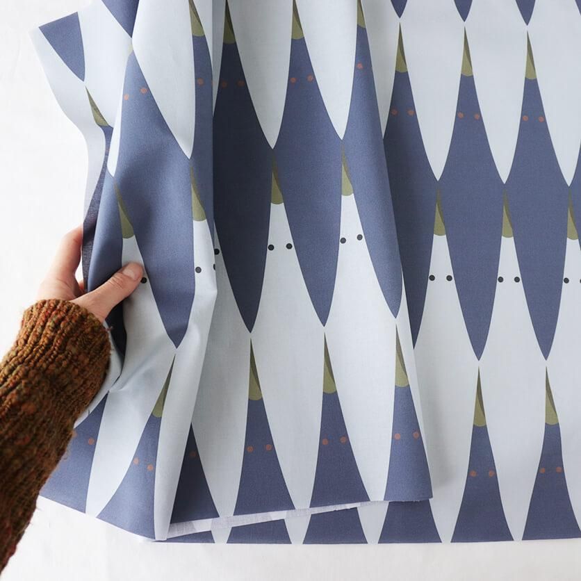 旅立ち（グレイッシュブルー） - 生地と型紙の通販サイト