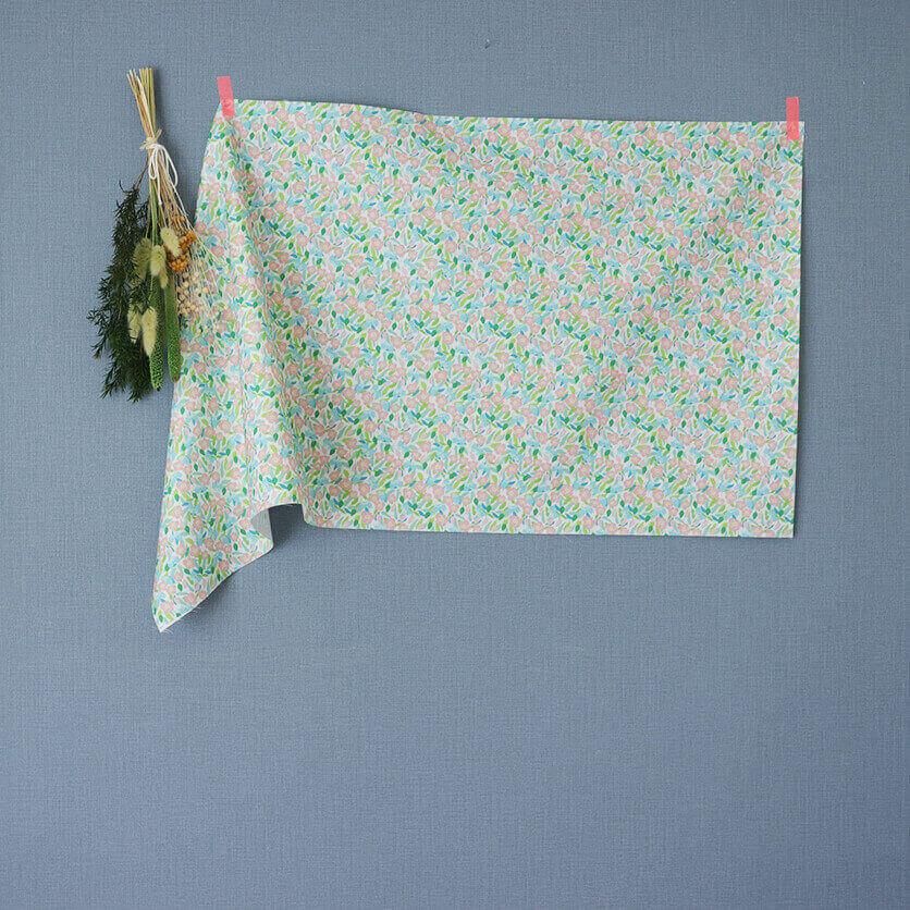 野に咲く mini（ライトピンク×ブルー） - 生地と型紙の通販サイト