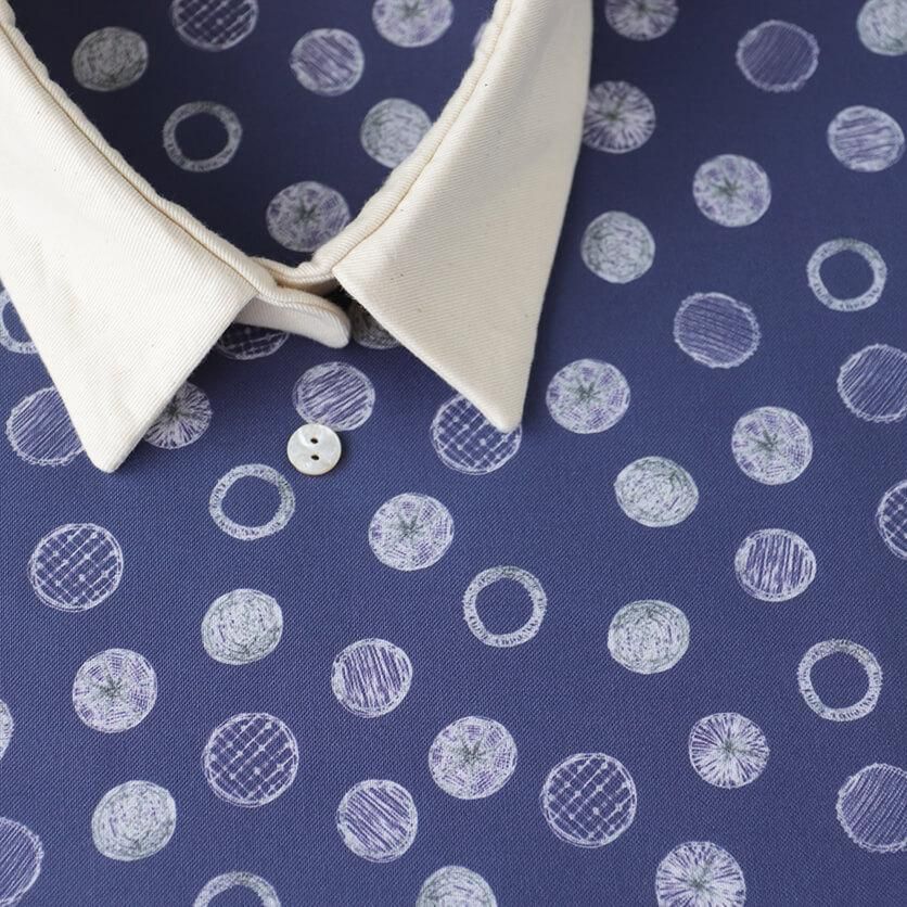 【PATOU】新着ロゴ水玉コットンネイビークロップトップ PATOU】新着ロゴ水玉コットンネイビークロップトップ (PATOU/T