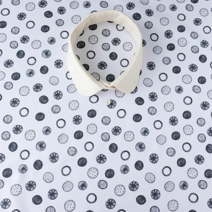 水玉(ホワイト) - 生地と型紙の通販サイト:nunocoto fabric 水玉(ホワイト) - 生地と型紙の通販サイト:nunocoto fabric