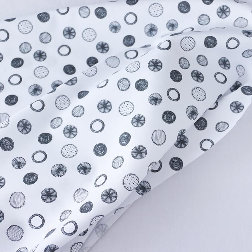 水玉(ホワイト) - 生地と型紙の通販サイト:nunocoto fabric 水玉(ホワイト) - 生地と型紙の通販サイト:nunocoto fabric