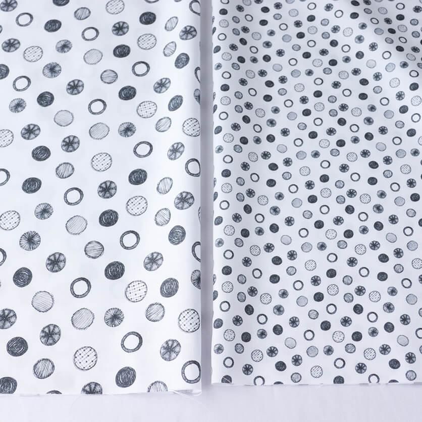 水玉(ホワイト) - 生地と型紙の通販サイト:nunocoto fabric 水玉(ホワイト) - 生地と型紙の通販サイト:nunocoto fabric
