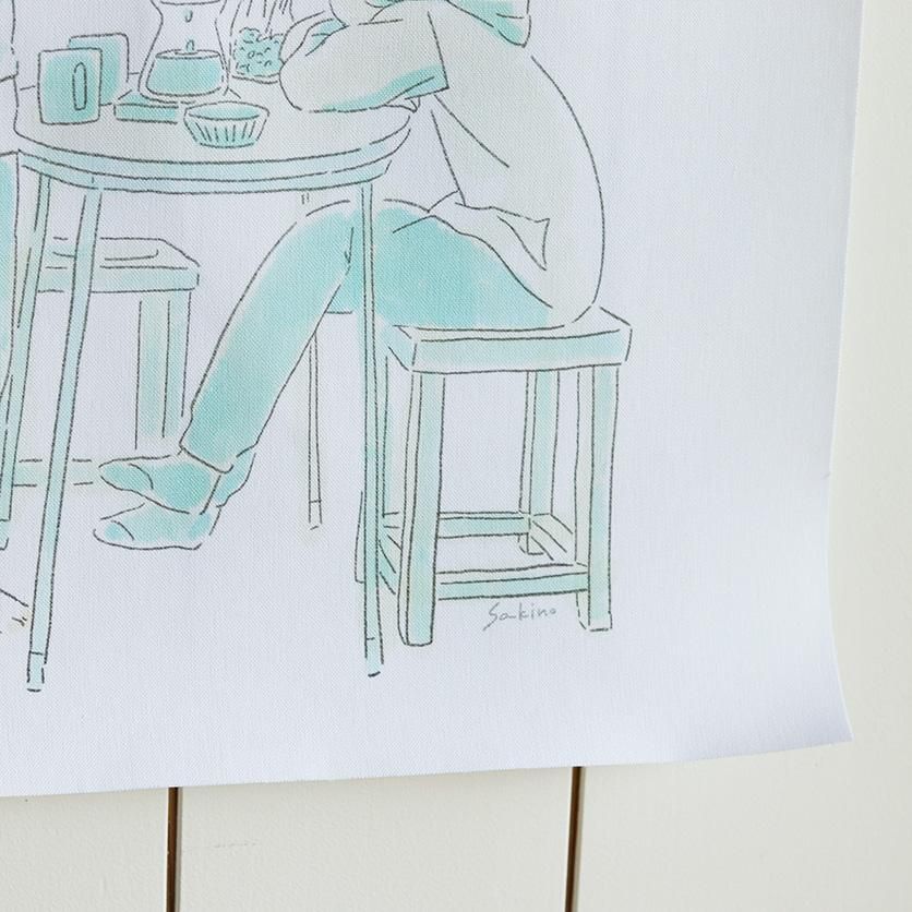 ファブリックポスター：コーヒータイム（水元さきの） | nunocoto fabric