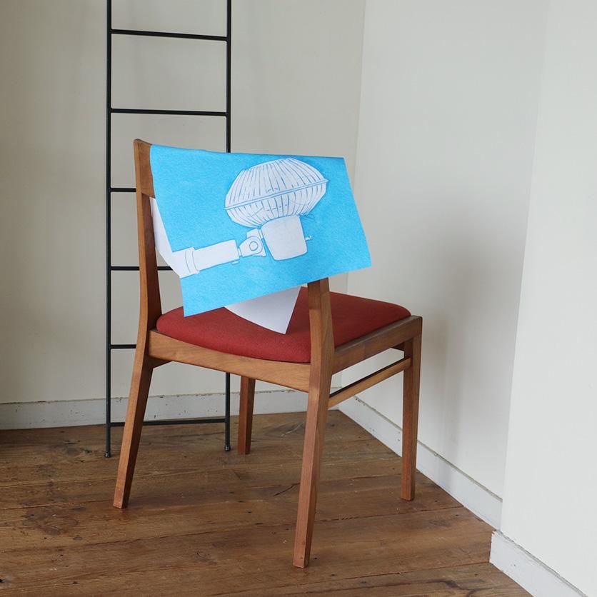 ファブリックポスター：扇風機（水元さきの） | nunocoto fabric