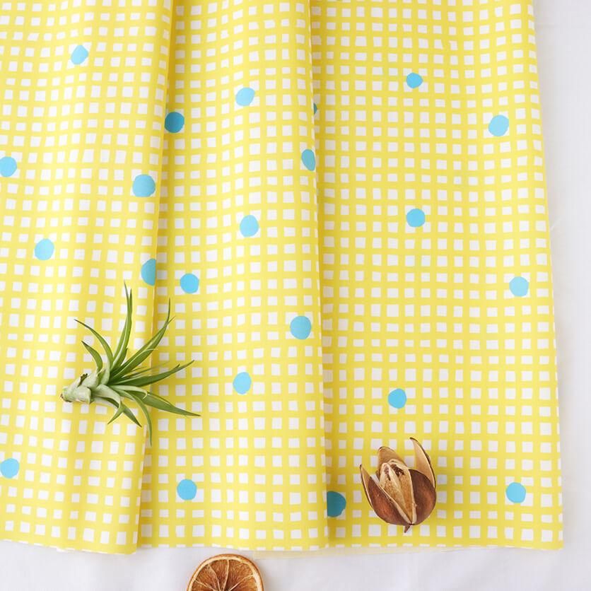 チェック＆ドット（ピンク） - 生地と型紙の通販サイト