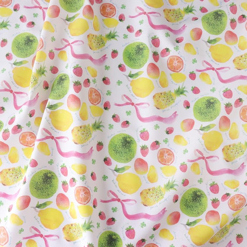 花柄・フルーツ柄薄葉紙 フルーツ！ - 生地と型紙の通販サイト：nunocoto fabric