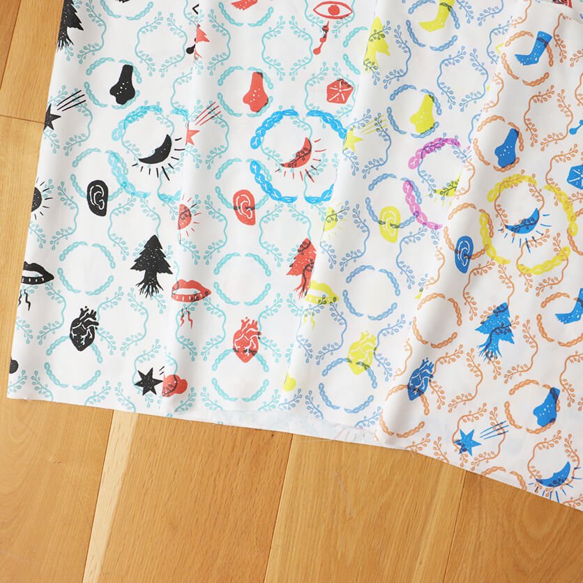wall paper（ブルー×ブラウン） - 布・生地の通販サイト：nunocoto fabric