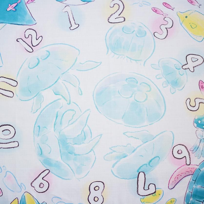 ベビーフォトマット：海のなかま（水元さきの） | nunocoto fabric