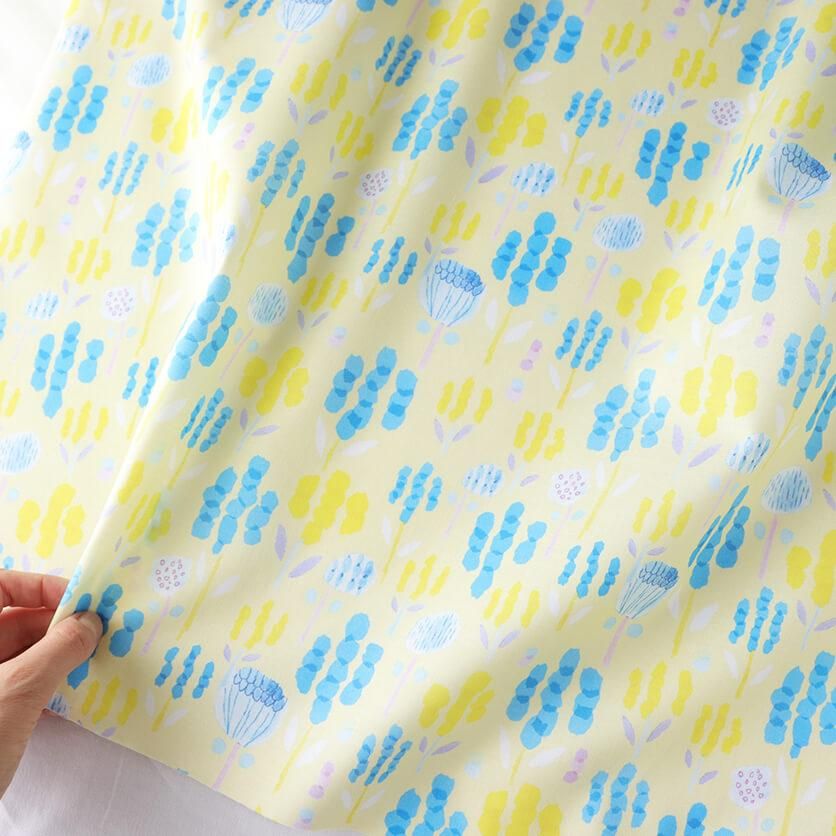 hydrangea（ライムイエロー） - 生地と型紙の通販サイト：nunocoto fabric
