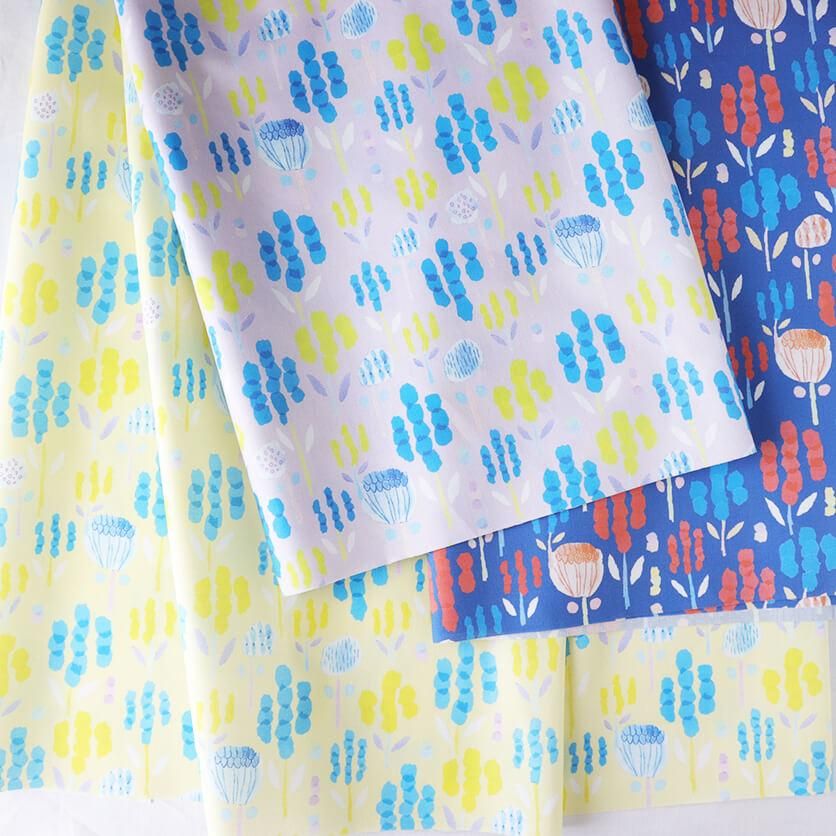 hydrangea（ライムイエロー） - 生地と型紙の通販サイト：nunocoto fabric