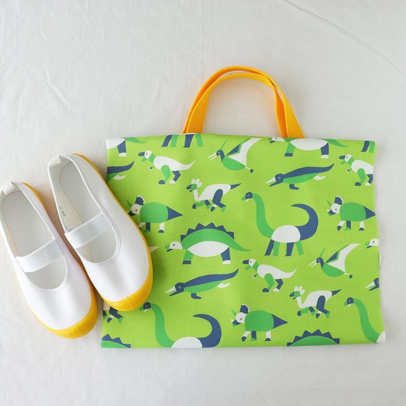 かごバッグ（グリーン）雑貨柄- 布・生地の通販サイト：nunocoto