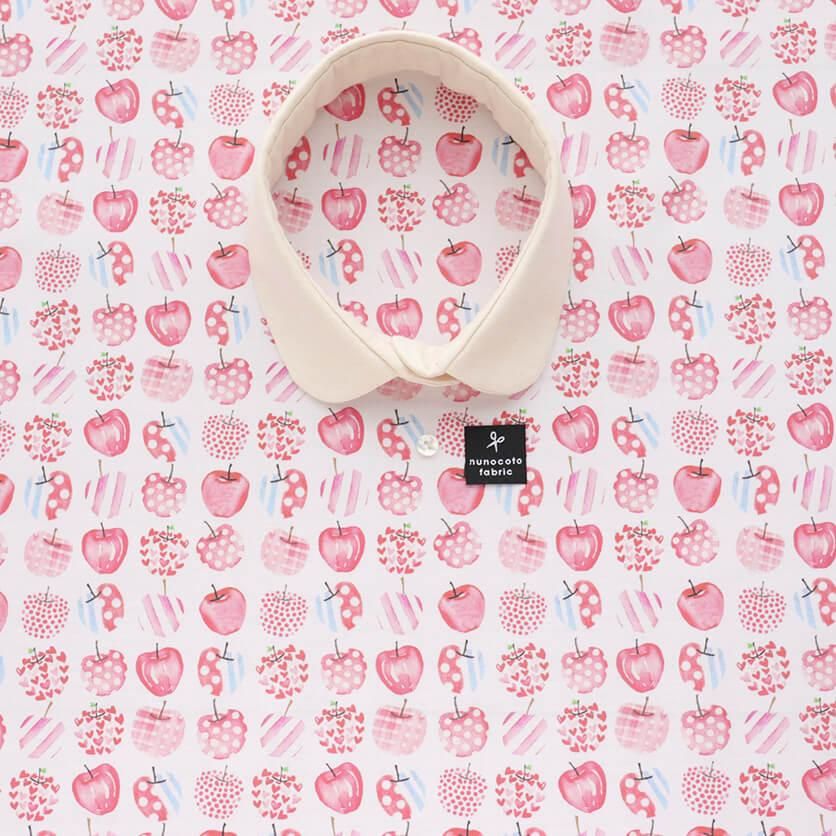 美品 MARK&LONA リンゴ柄中綿ブルゾン レッド サイズL*CD39