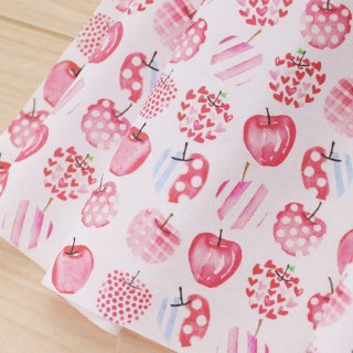 リンゴ柄の布・生地 | nunocoto fabric