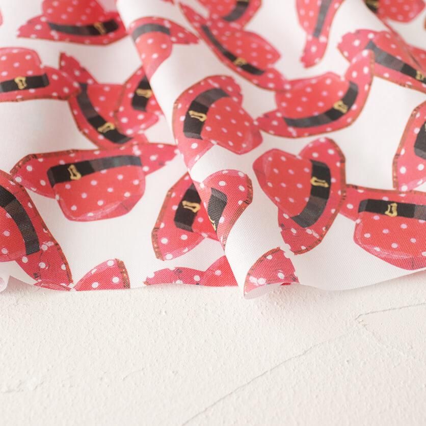 ダンシングハット レトロ・帽子柄- 布・生地の通販サイト