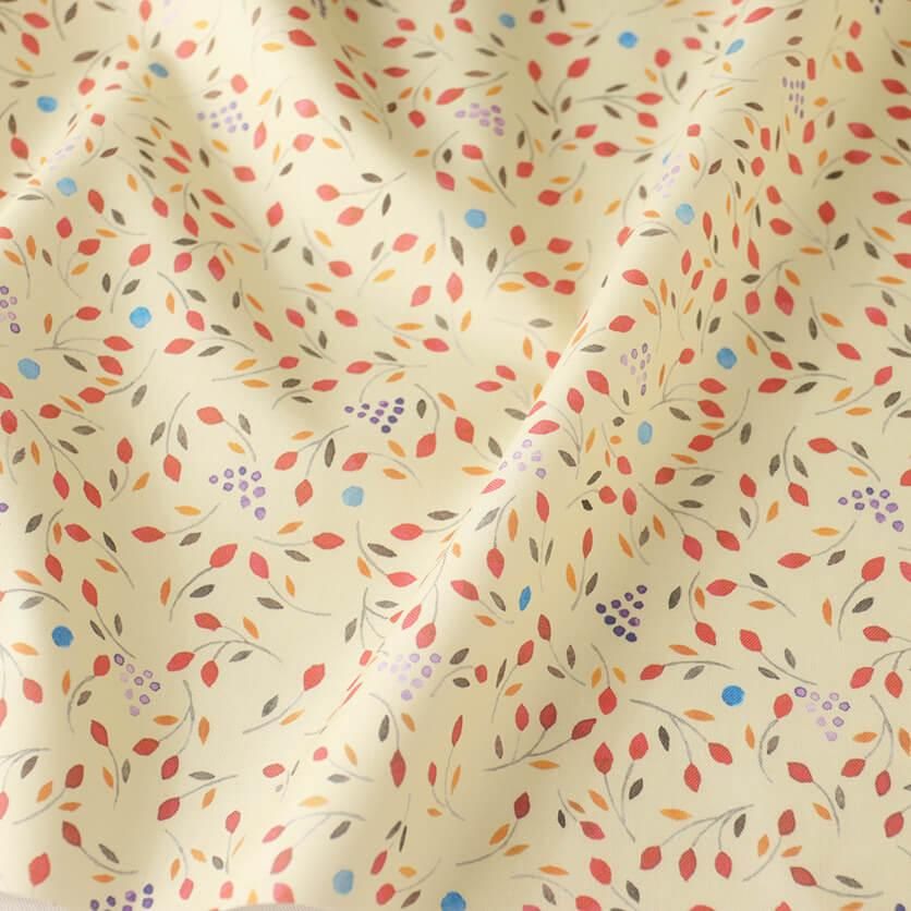 ほんのりレトロな小花（ブルー）レトロ・花柄- 布・生地の通販