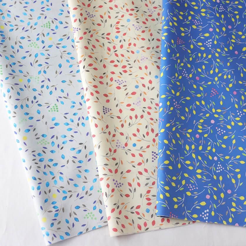 つぼみの花（グレー）花柄- 布・生地の通販サイト：nunocoto fabric