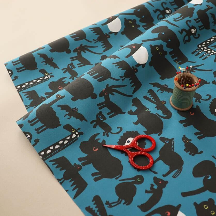 Night Safari 鳥・動物柄- 布・生地の通販サイト:nunocoto fabric Night Safari 鳥・動物柄- 布・生地の通販サイト:nunocoto fabric