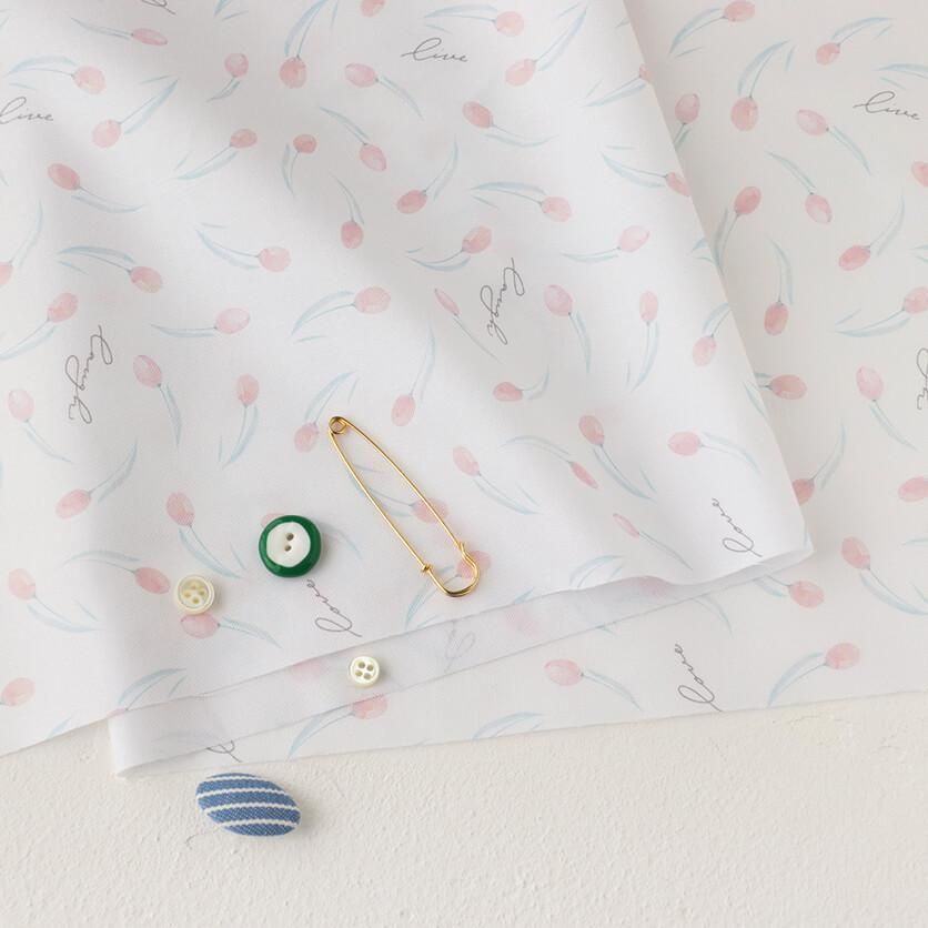 専用ページ　TULIP様 Tulip（mini／ホワイト）チューリップ・花柄- 布・生地の通販