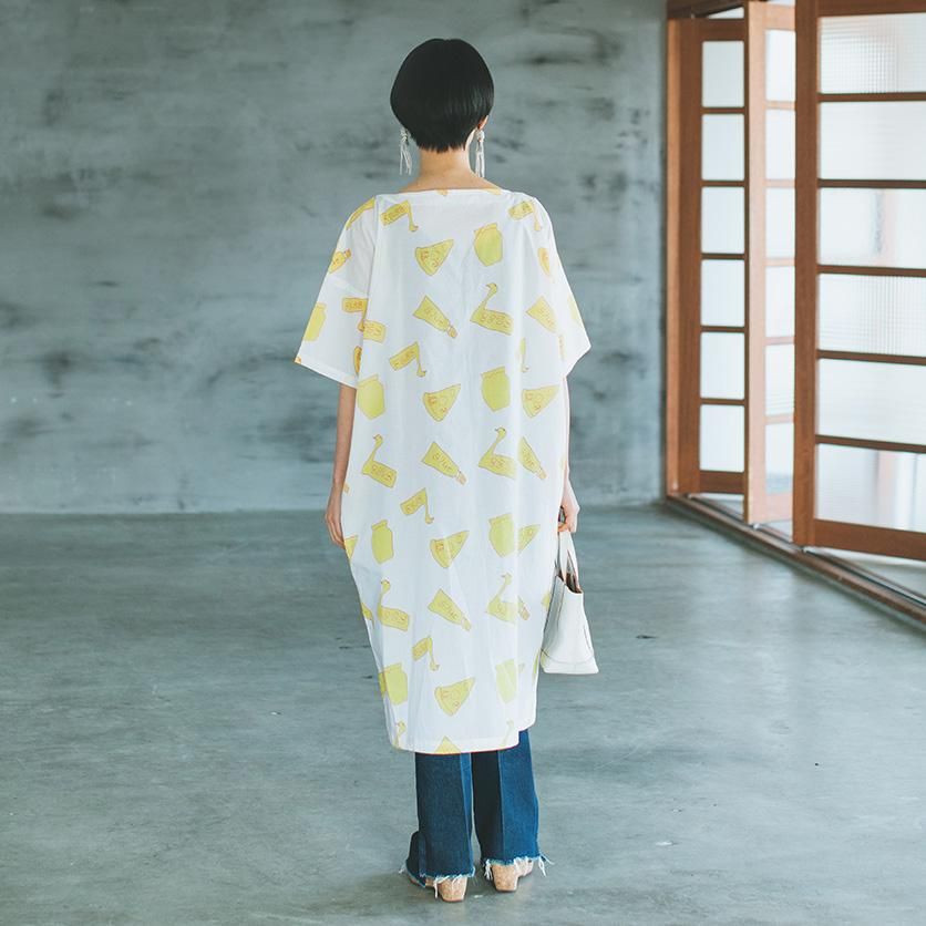 ハンドメイド【ワンピース3点】 AMBIDEX Store △recycle OX 数字刺繍 シャツワンピース(F コン
