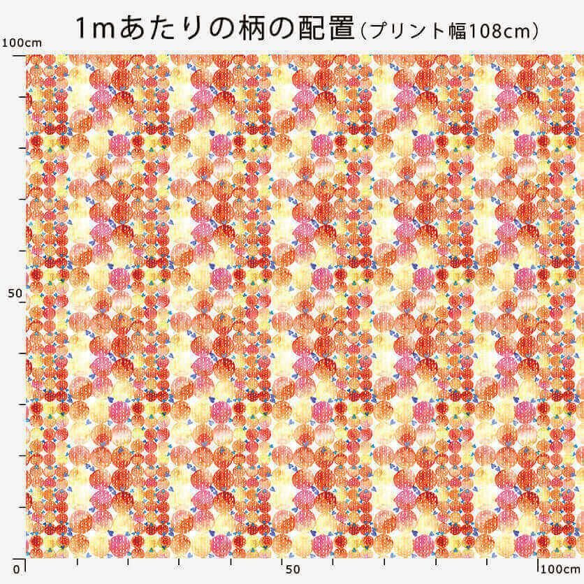 水玉模様のサボテン（グリーン）サボテン柄- 布・生地の通販
