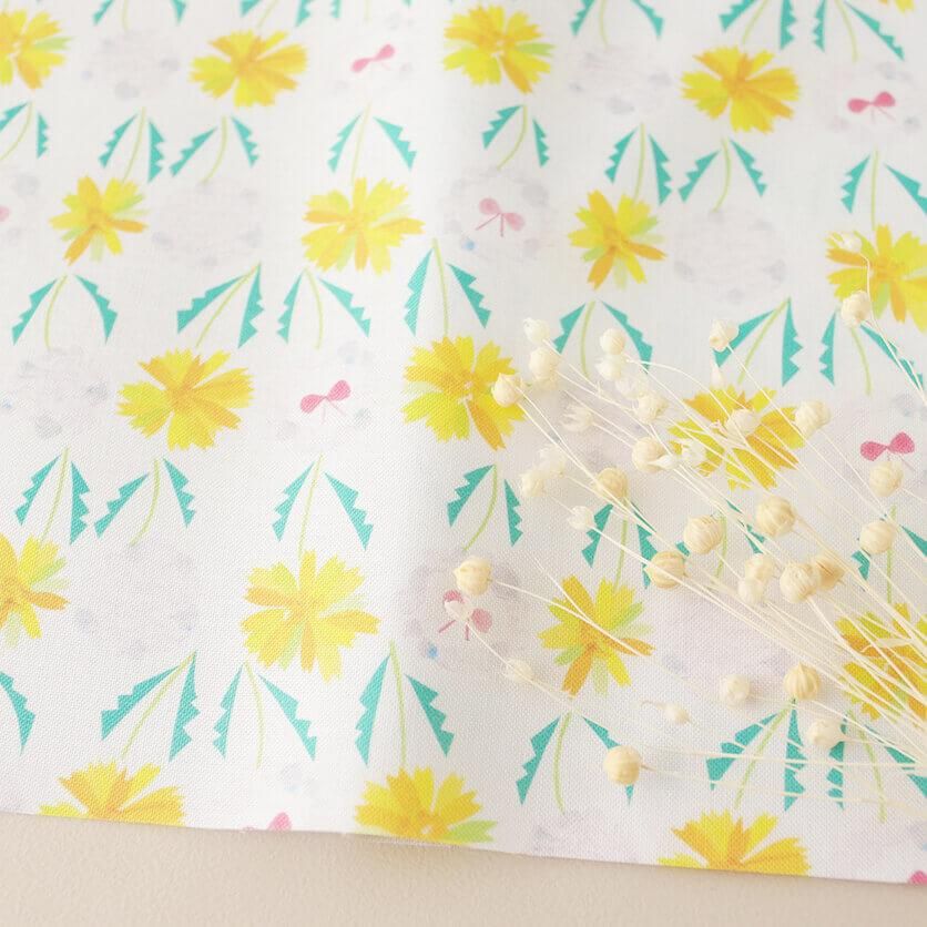 ふわふわタンポポ たんぽぽ・花柄- 布・生地の通販サイト