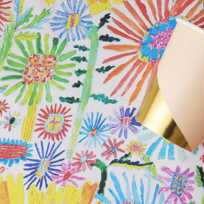 8月のひまわり(カラフル)ひまわり・花柄- 布・生地の通販 8月のひまわり(カラフル)ひまわり・花柄- 布・生地の通販
