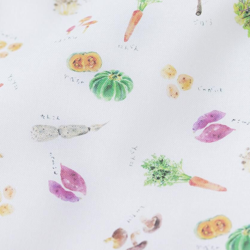 やさい・こんさい 野菜柄- 布・生地の通販サイト：nunocoto fabric