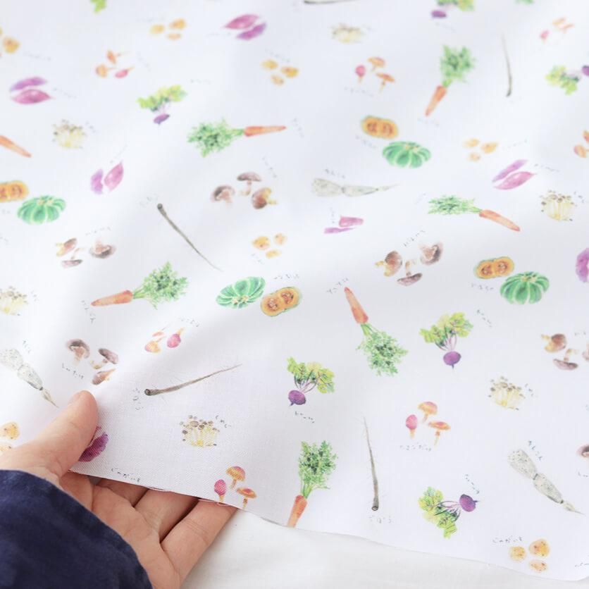 やさい・こんさい 野菜柄- 布・生地の通販サイト：nunocoto fabric