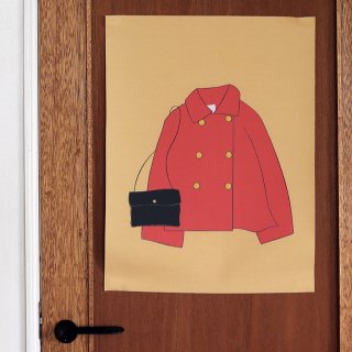 ファブリックポスター：Red coat（須貝美和）
