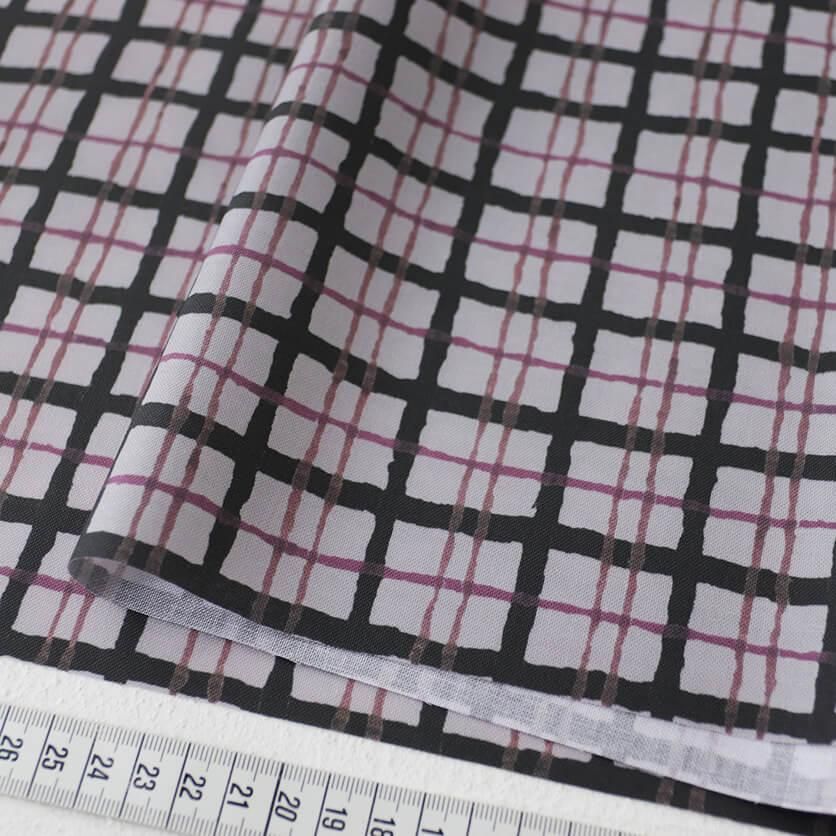 Plaid（モーヴ）チェック柄- 布・生地の通販サイト：nunocoto fabric