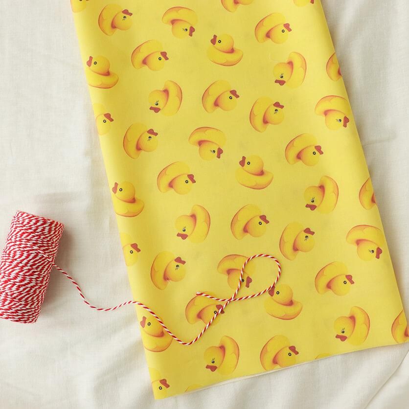アヒルのおもちゃ アヒル柄- 布・生地の通販サイト：nunocoto fabric