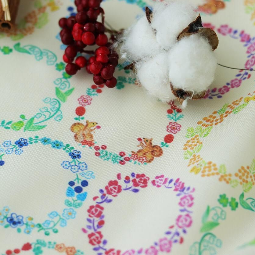 クラフト・布製品 hanane hananowa（クリーム）花柄- 布・生地の通販サイト：nunocoto fabric