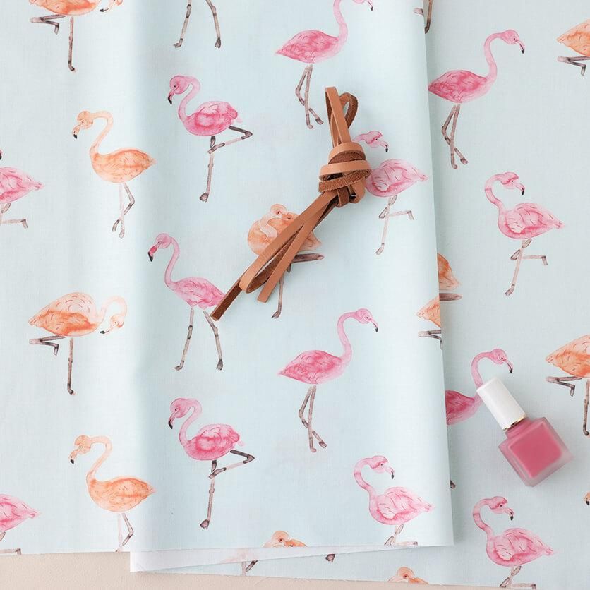 専用ページ　ハンドメイド flamingo（ライトブルー） - 生地と型紙の通販サイト：nunocoto