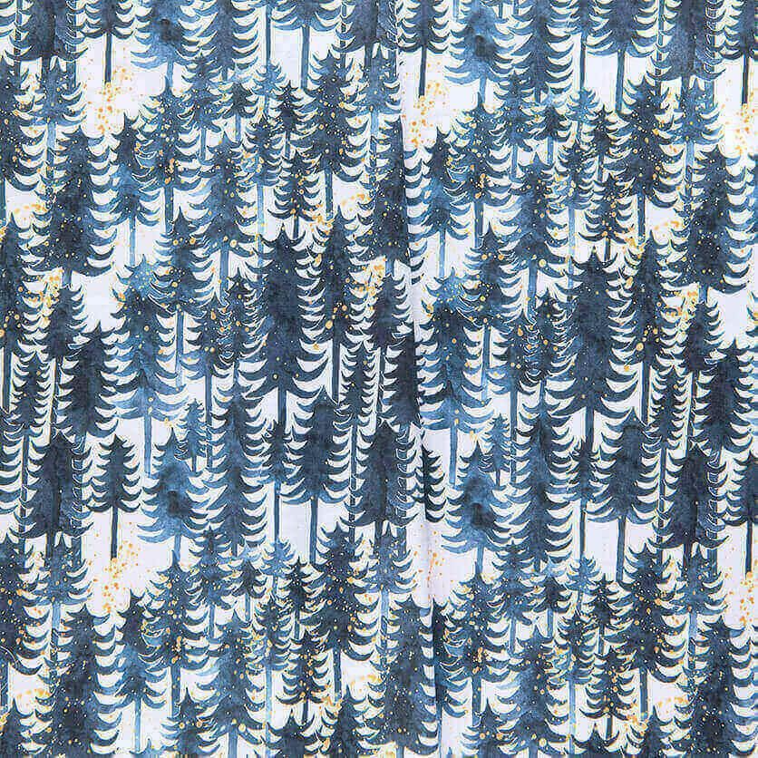 Deep forest（ホワイト）自然・北欧柄- 布・生地の通販サイト