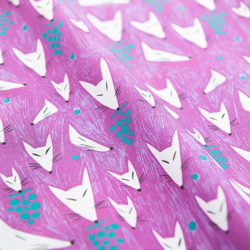 Fox（パープル） - 生地と型紙の通販サイト：nunocoto fabric