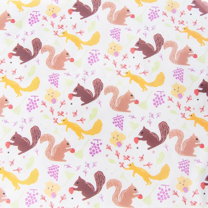 Squirrel（ホワイト） - 生地と型紙の通販サイト：nunocoto fabric