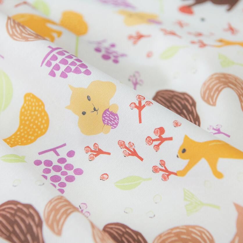 Squirrel（ホワイト） - 生地と型紙の通販サイト：nunocoto fabric