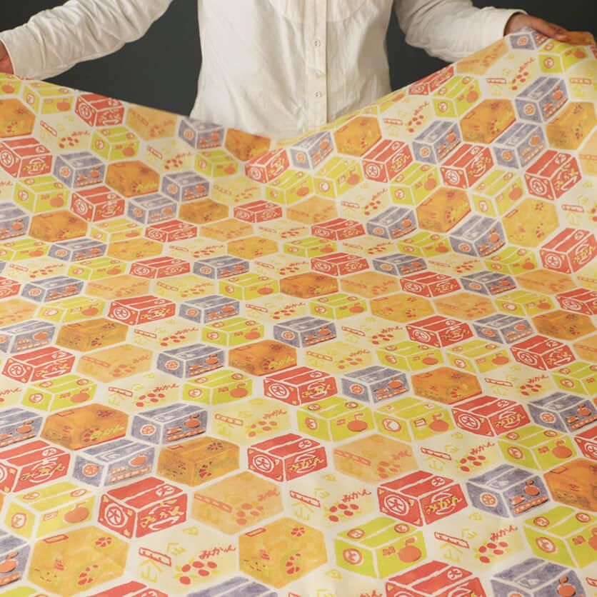 みかん箱（レトロ） - 生地と型紙の通販サイト：nunocoto fabric