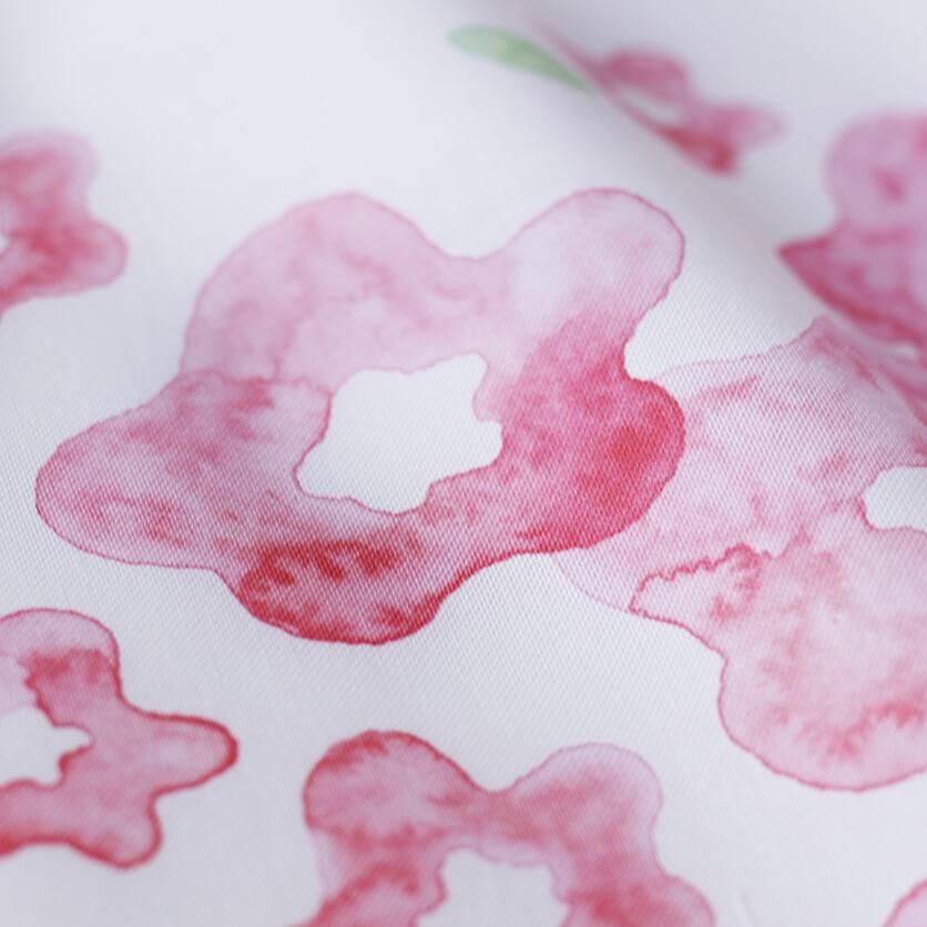 Yourelia　生地合わせ ゆらり湯の花（ホワイト）花柄- 布・生地の通販サイト：nunocoto fabric