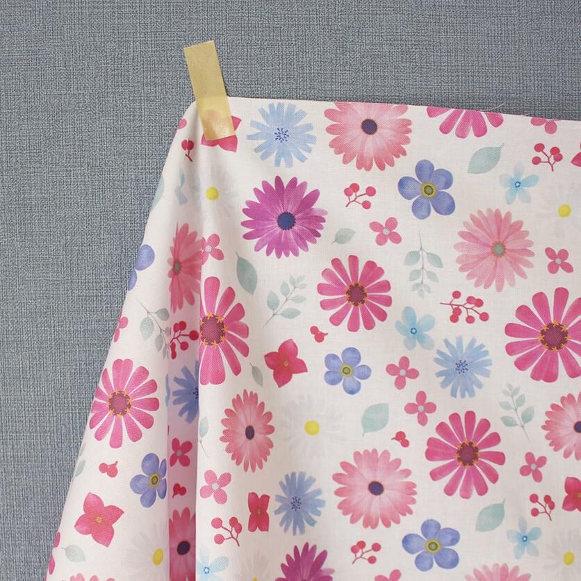 Wonderful day!（ホワイト）花柄- 布・生地の通販サイト：nunocoto fabric